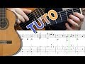 Easy tuto  greensleeves  guitar fingerstyle