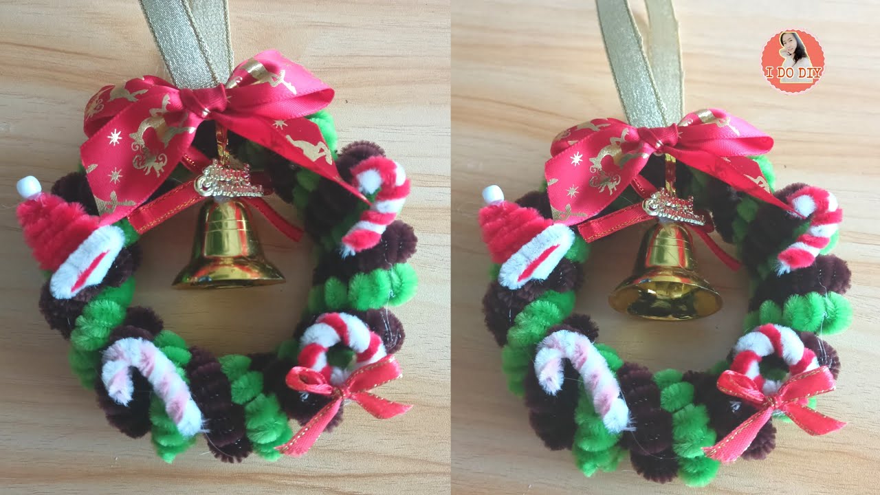 How to make a Christmas wreath to decorate your home.