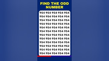 Can You Spot the Odd Number? Challenge Your Friends to Join! 🔢👀 #shorts