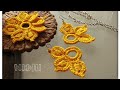 💛 Crochet Flower Earrings💛 DIY EARRINGS (0068)