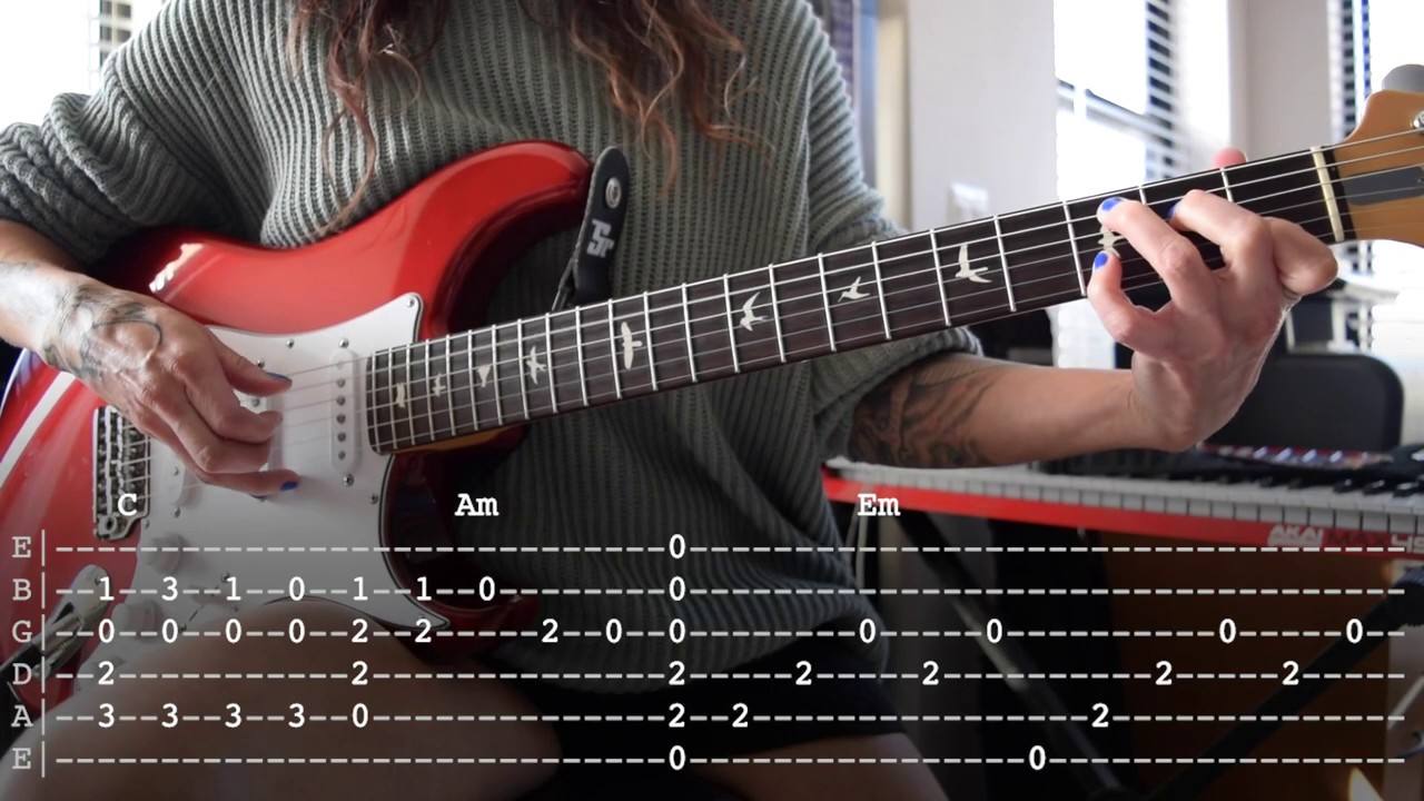 Falling Down Lil Peep Guitar Tutorial