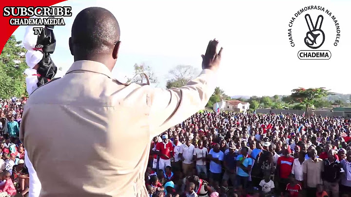 Katibu Mkuu wa CHADEMA Taifa akifunga kampeni za Mgombea Udiwani Kata ya Mhandu