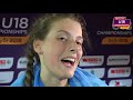 Yaroslava Mahuchikh (UKR) after winning Gold in the High Jump