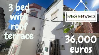 Spanish Property for Sale, 3 bedrooms with roof terrace 36,000 euros in Castil de Campos