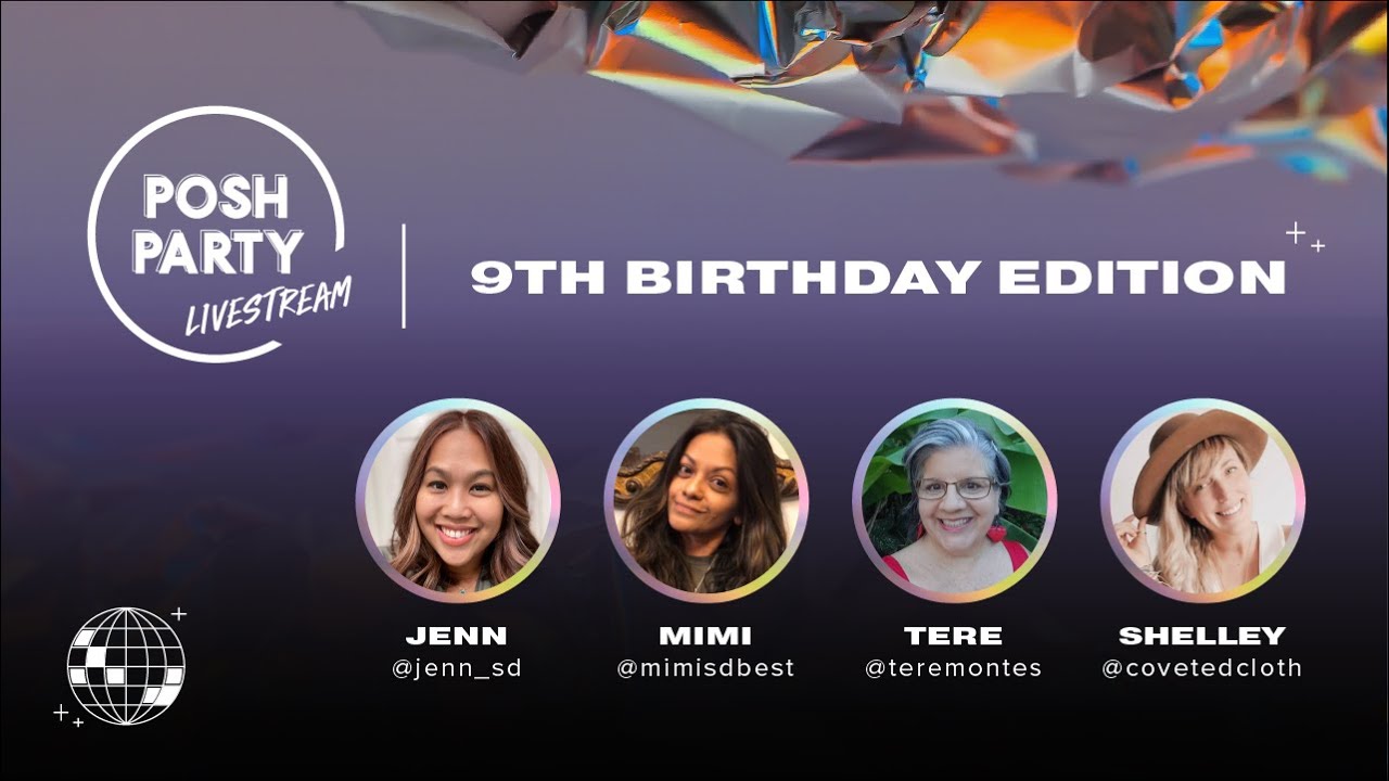 Posh Party Livestream: #PoshmarkTurns9 Edition - YouTube display picture 3
