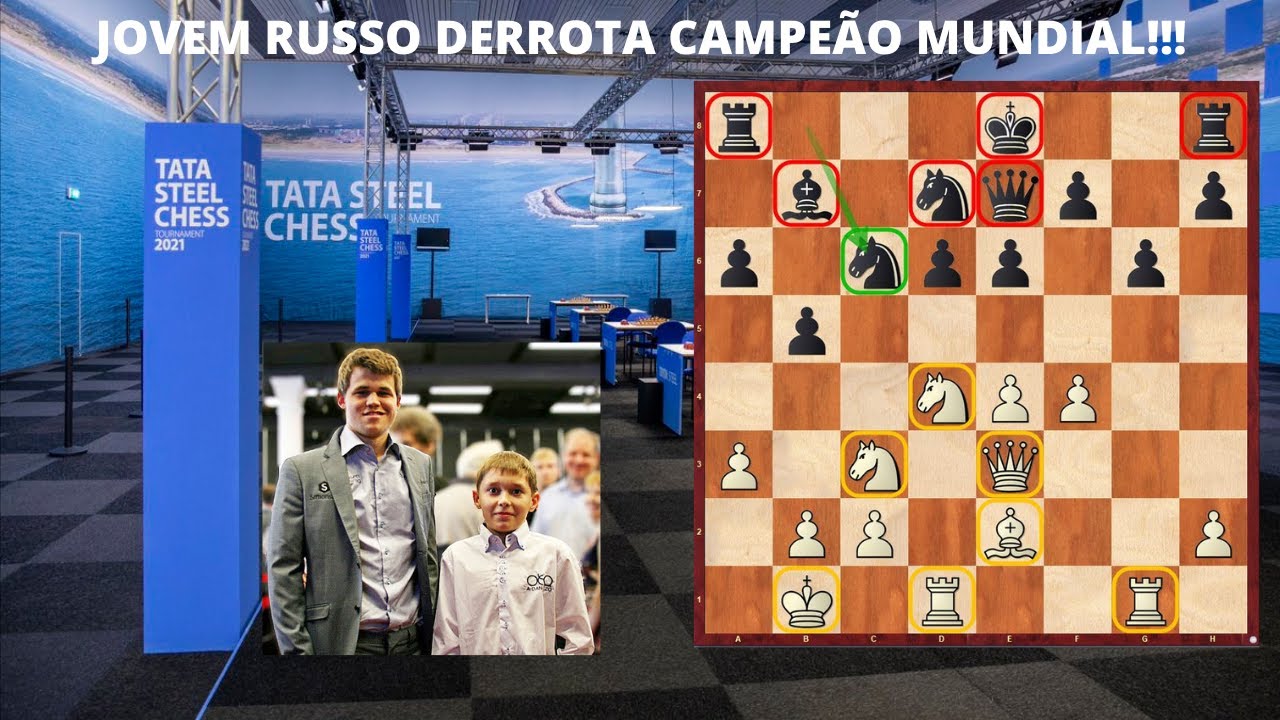 Xadrez: russo de apenas 18 anos supera Magnus Carlsen, lenda da