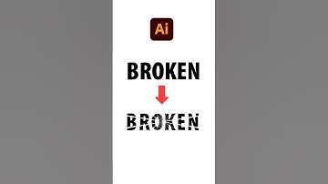 How to Create a Cracked or Broken Text Effect in Adobe Illustrator