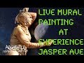 Live Mural Painting At Experience Jasper Avenue