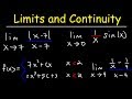 Limits and Continuity