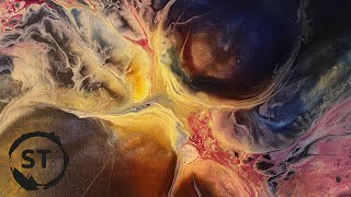 Fire Opal!  INCREDIBLE Blending | Fluid Art Tutorial w/ Pigments