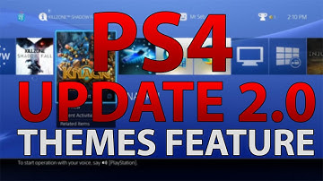 Themes coming to PS4 with Update 2.0