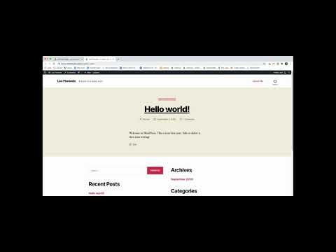 WordPress 06 Home page and removing default widgets