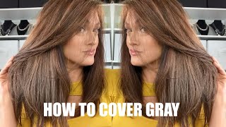 HOW TO COLOR STUBBORN GRAY HAIR | Professional Results At Home