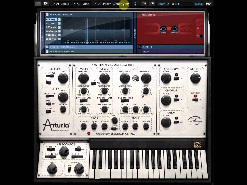Arturia Oberheim SEM V Sound Demo 2