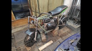 Рама, глушитель, передняя вилка #minibike