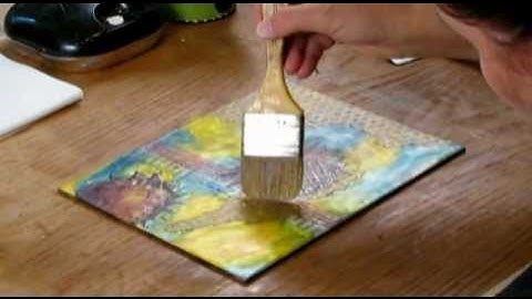 Encaustic Collage Class Preview from RobertsonWorkshops.com