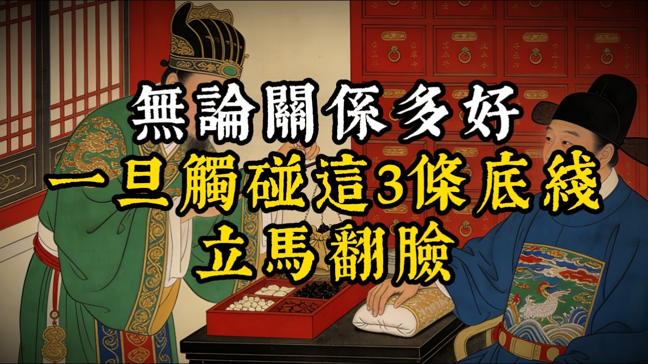 無論關係多好，一旦觸碰這3條底綫，立馬翻臉#智慧#强者謀略#人生感悟#處世智慧#人際關係