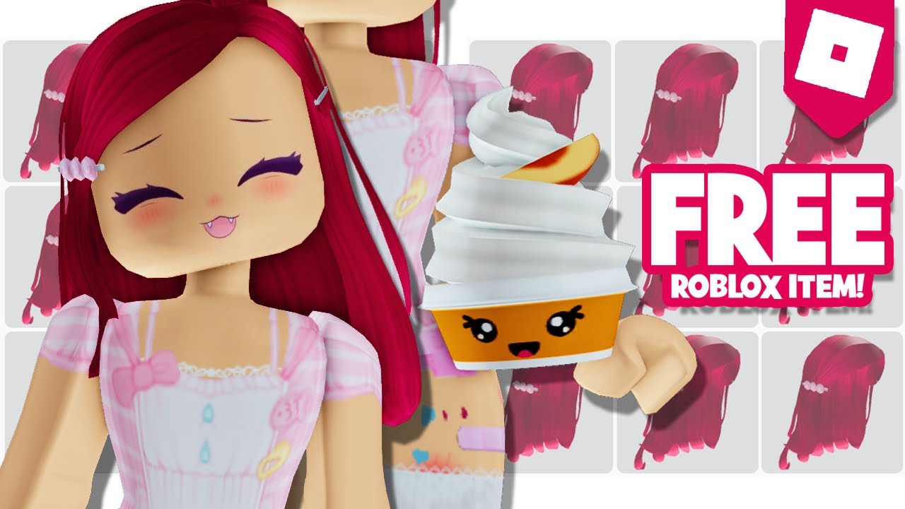 GET 2 FREE BUBBLEGUM HAIR ICE CREAM ITEMS NOW ROBLOX FREE UGC 