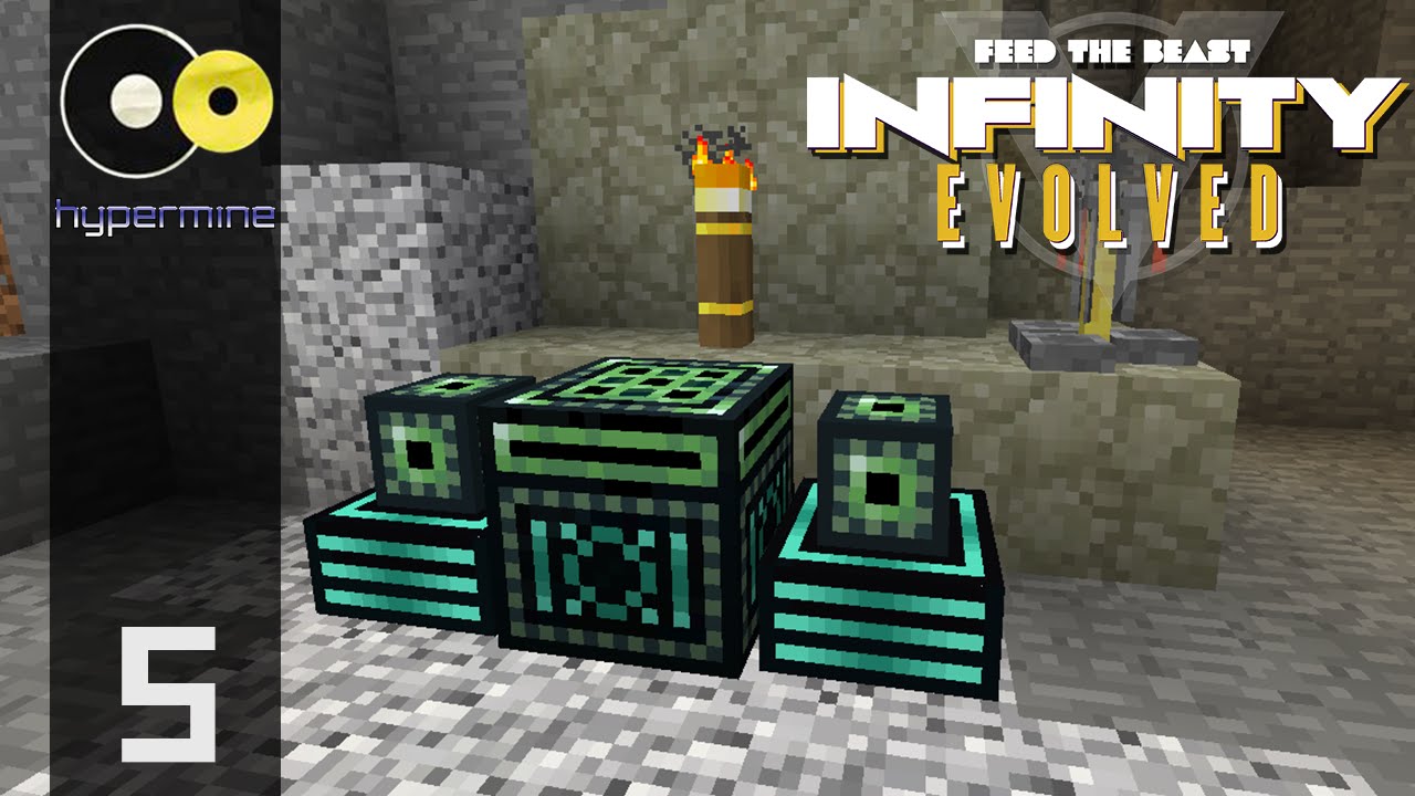 Minecraft Hypermine FTB: Infinity Evolved | Extra Utilities Magnum Torch | E05 minecraft survival download