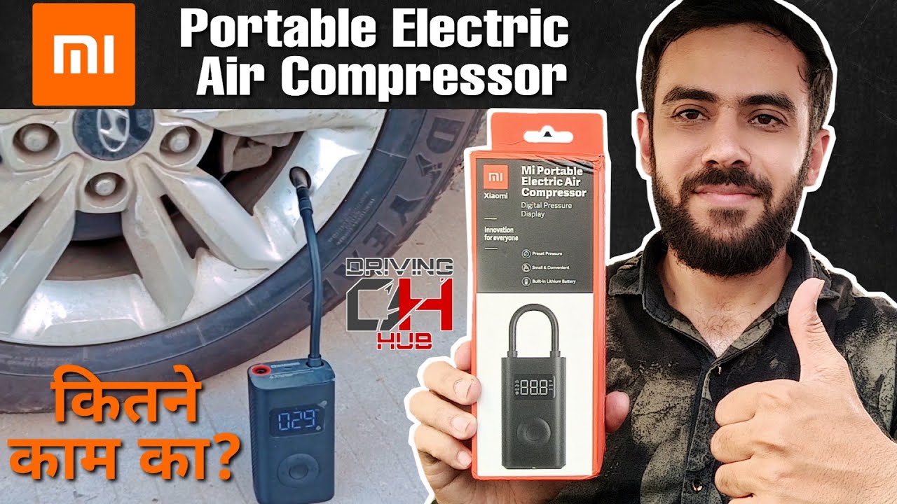 Mi Portable Electric Air Compressor Hindi Best Car Tyre Inflator