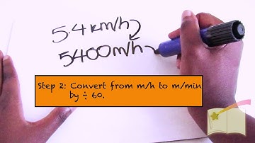 How to convert from km/h to m/s in LESS THAN A MINUTE !