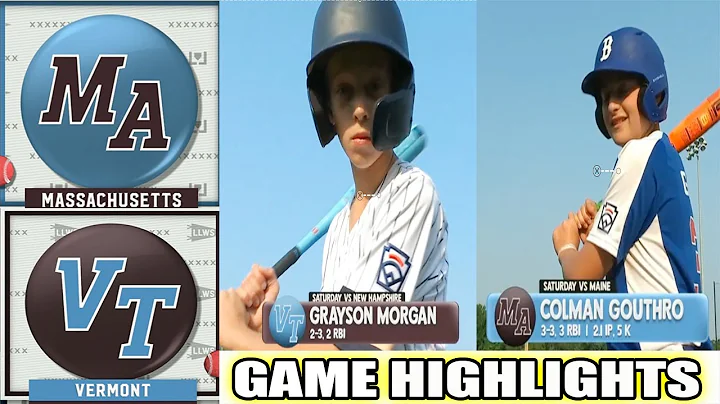 Vermont Vs. Massachusetts l FULL GAME l 1ST - 2ND l HIGHLIGHTS 2025 Little League World Series Today