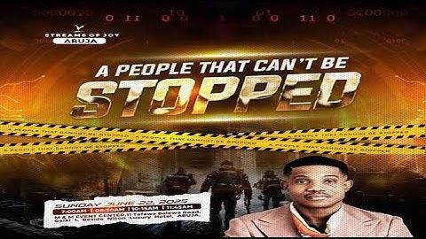 A PEOPLE THAT CAN'T BE STOPPED || SUNDAY SERVICE || 22ND JUNE 2025