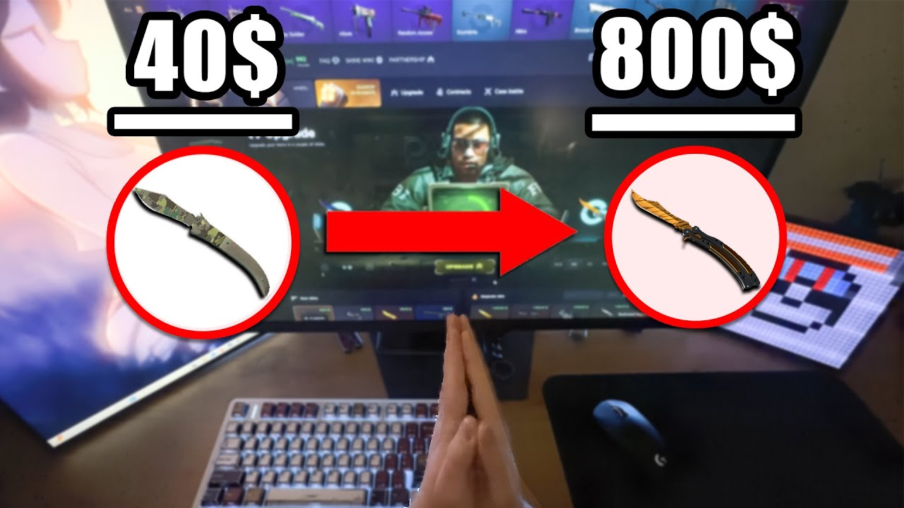 CS2 40$ TO 800$ BEST CASE OPENING // ASMR 4K