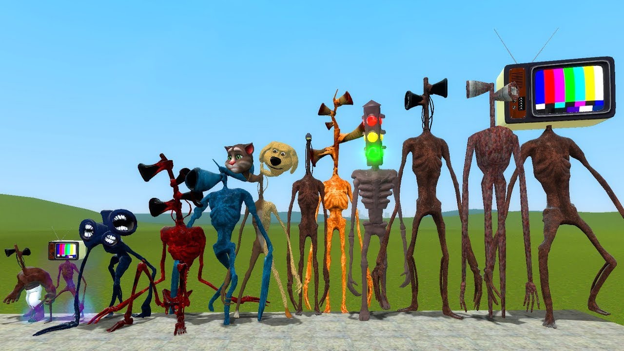 ALL SIREN HEAD SIZE COMPARISON | Trevor Henderson Creatures In Garry's ...