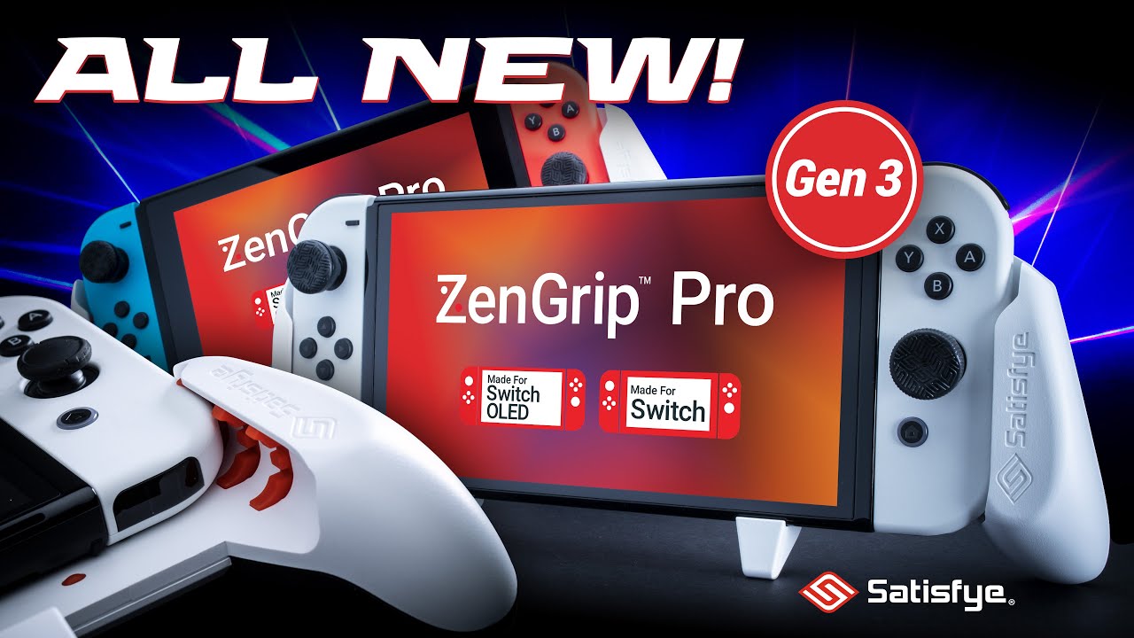 The all new Satisfye ZenGrip Pro for Switch & Switch OLED (New 2022) -  YouTube