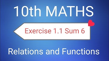TN 10th MATHS samacheer Chapter 1| Exercise 1.1 Sum 6 | New Syllabus | English Medium