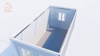 Flat pack Container House Installation video