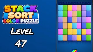 Celebrity Stack Sort Color Puzzle Level 47 Walkthrough Wealth