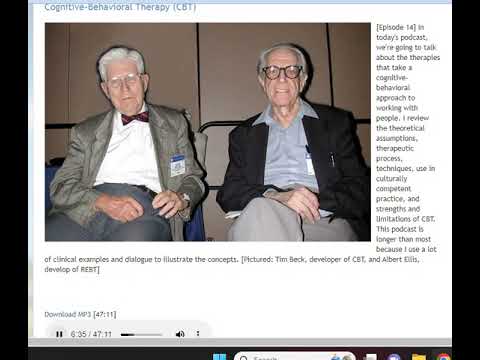 Cognitive Behavoral Therapy