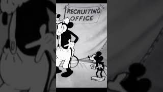 Mickey Mouse at the recruiting office #mickeymouse #cartoon #animation #nostalgic #classicanimation