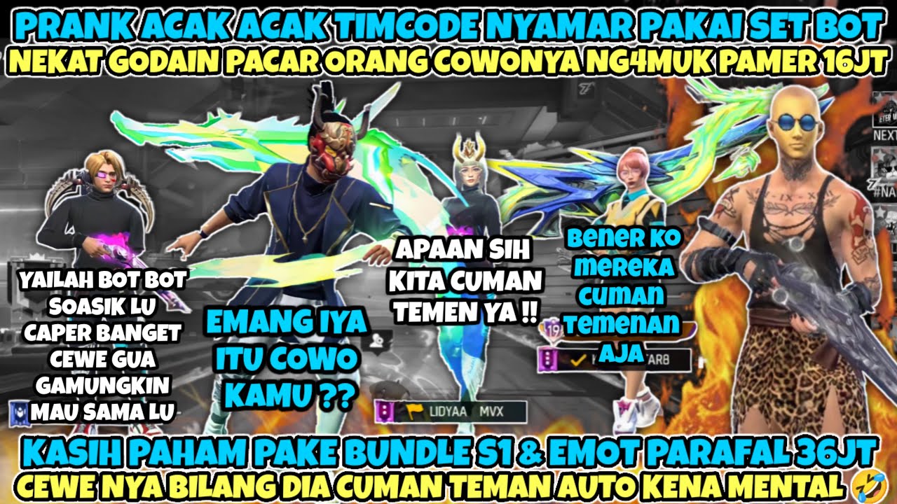 ACAK ACAK TIMCODE PAKAI SET BOT KETEMU BUCIN SONGONG KELUARIN S1 & 36JT COWONYA DI ANGGAP CMAN TEMEN