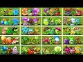 Random 20 Team 4 Plants Vs All Zombies - Who Will Win? - Pvz 2 Team Plant vs Team Plant