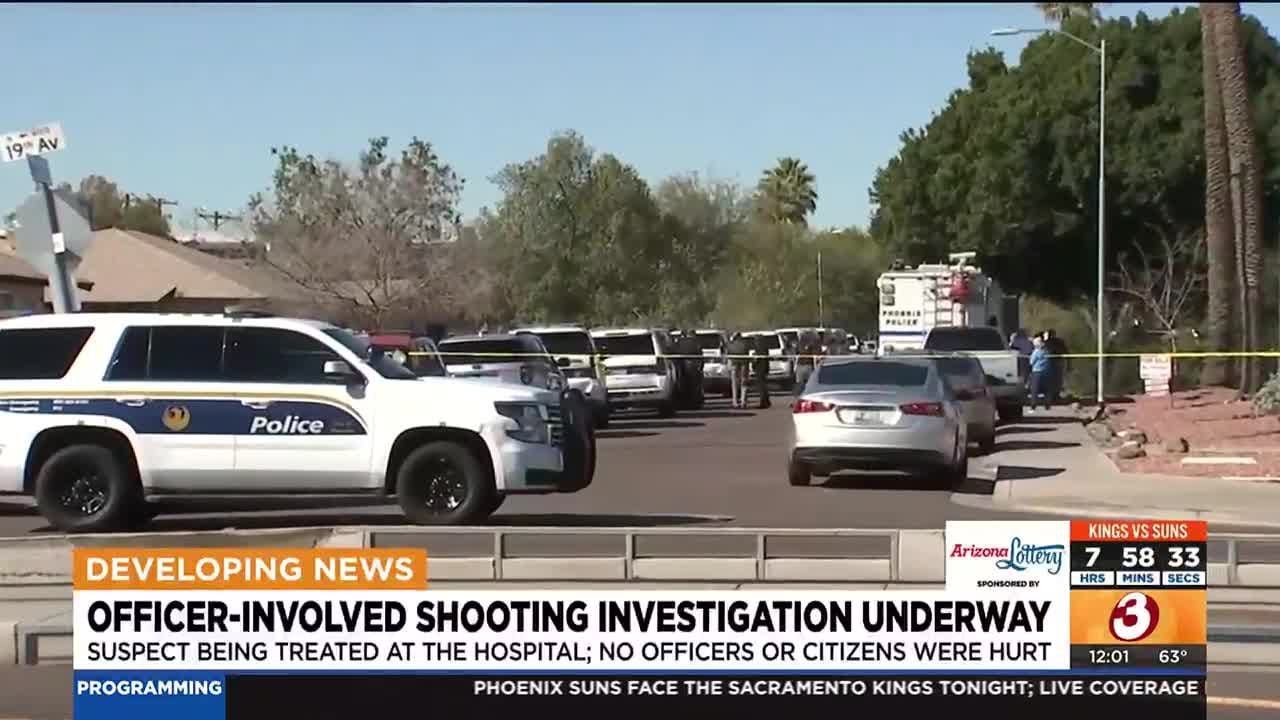 Suspect wounded in shooting involving Phoenix police - YouTube
