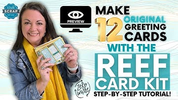 Preview the Reef Card Kit | Tutorial for Clamshell Cards, Stack Cut Shuffle Cards and more!