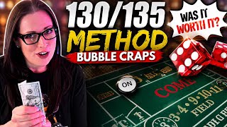  I Tried the 130/135 Method on Bubble Craps…Was it Worth it? 🎲🔥