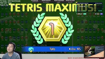 Tetris 99: 45 KO CPU Game