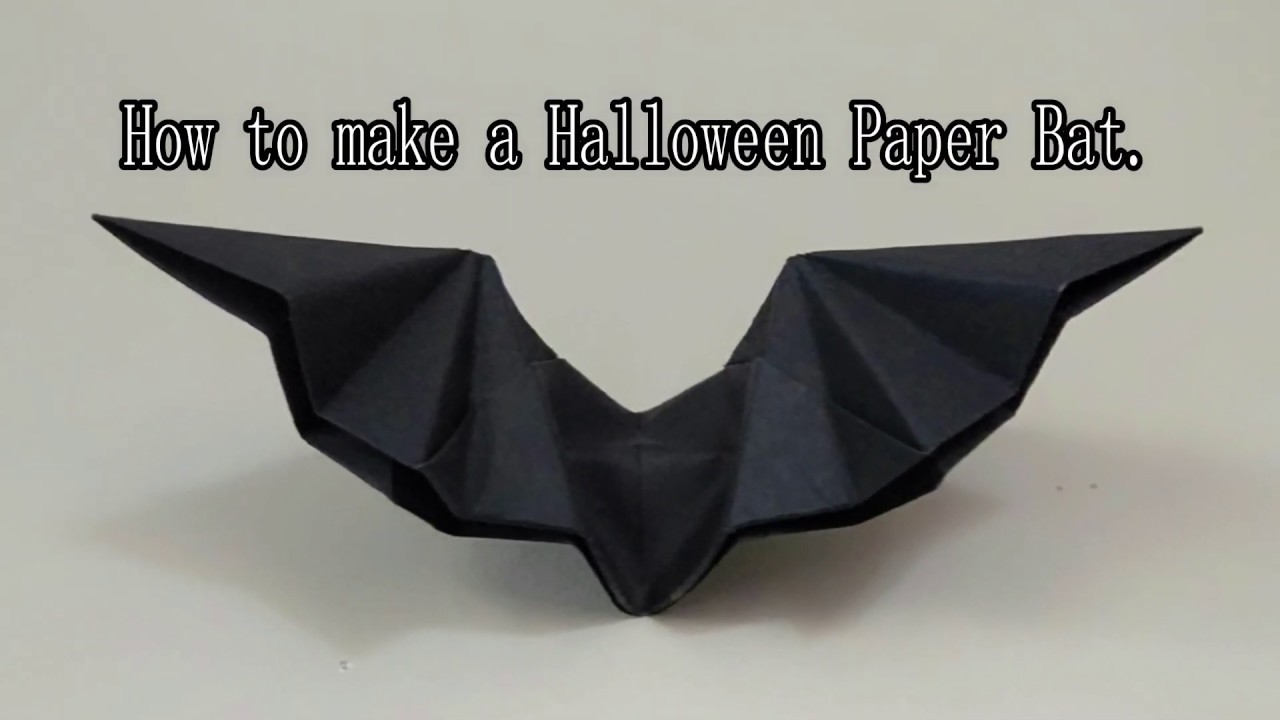 How to make a Halloween Paper Bat.🦇🎃🕷 - YouTube