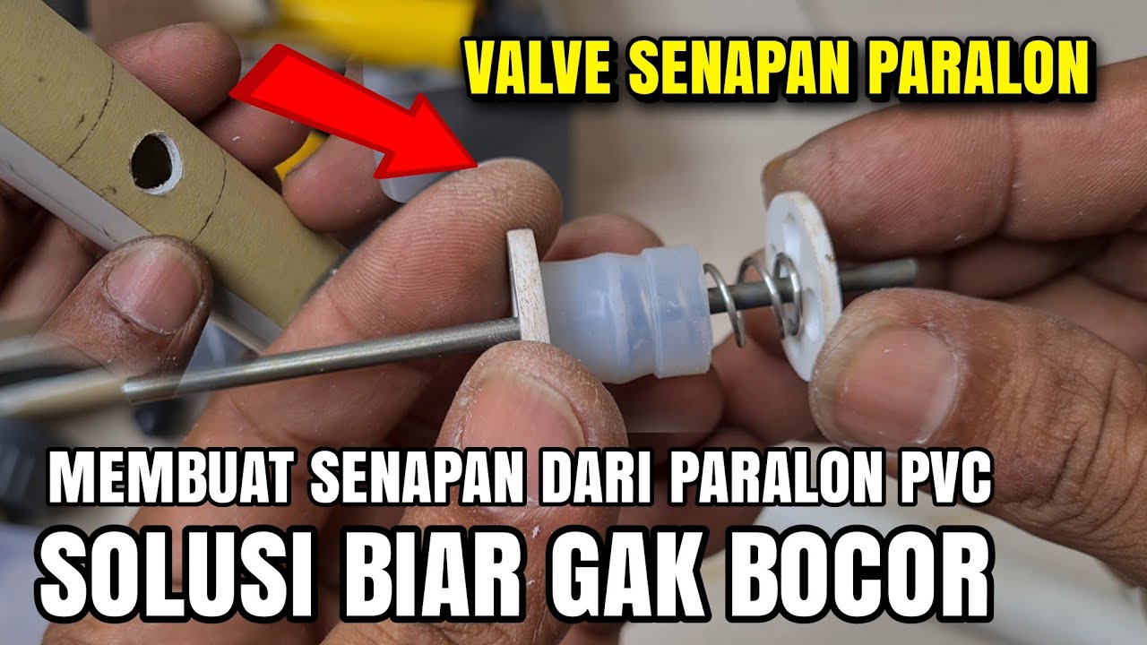 MEMBUAT SENAPAN ANGIN DARI PARALON PASER IKAN #tutorial #kreatif #esdetv 