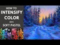 How to INTENSIFY Color That's Not in Your Reference Image - Soft Pastel Tutorial