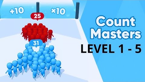 Count Masters - Crowd Runner 3D - Level 1-5 Gameplay Android - Count Master Stickman Running - ios
