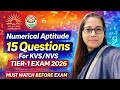 KVS / NVS TIER -1 EXAM 🔥 || NUMERICAL APTITUDE 🎯 || LAST 2 DAYS || MUST WATCH ✅