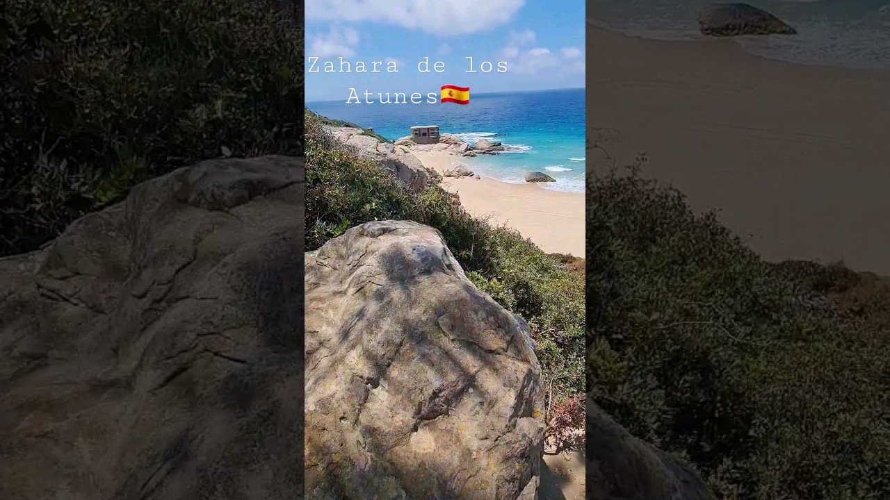 Playa de los Alemanes Beach ocean walking tour 4k Cadiz Natural 