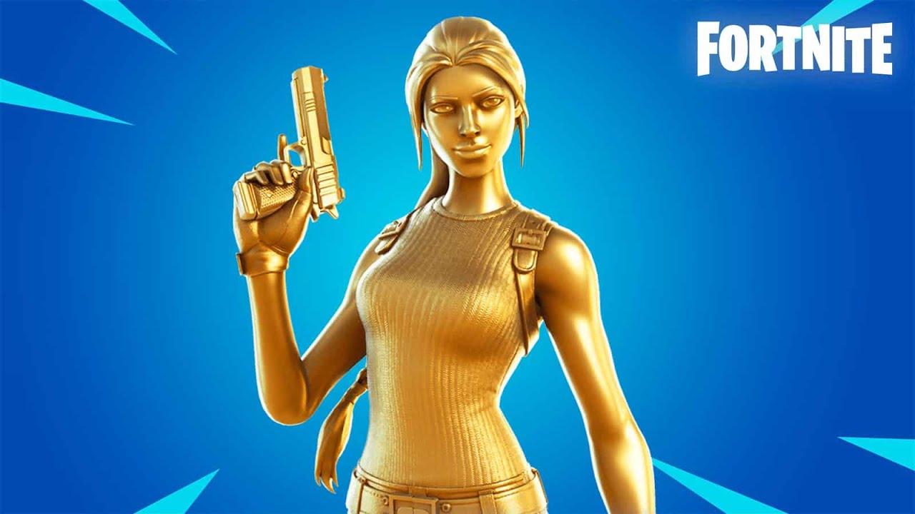 How to EASILY get the new Lara Croft golden skin (first to the AR)