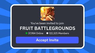How to Join Fruit Battlegrounds Discord Server