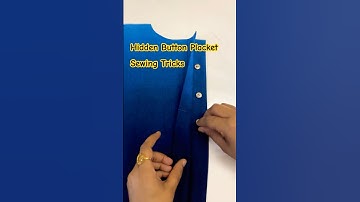 Button placket sewing tips and tricks #sewingsecrets #sewingtricks